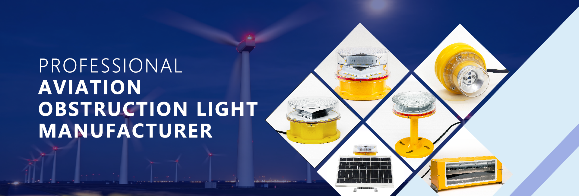 Aviation Obstruction Light Widely Used to Wind Turbine