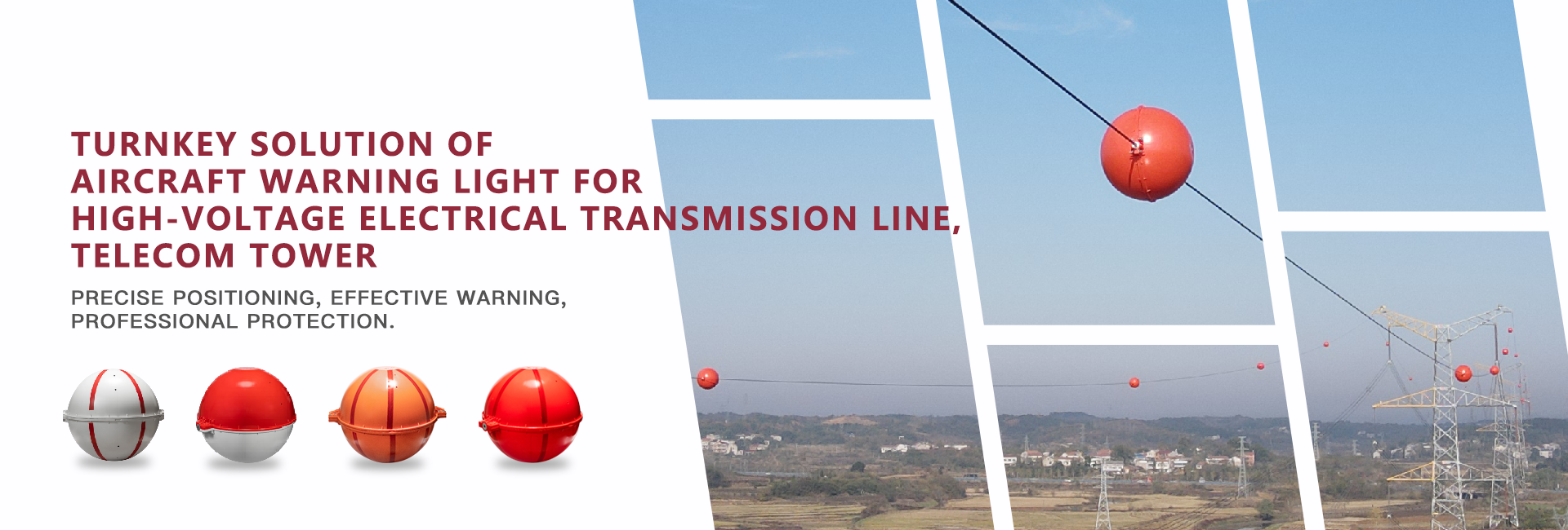 Turnkey Solution of Aircraft Warning Light for High Voltage Electrical Transmission Line and Telecom Towers