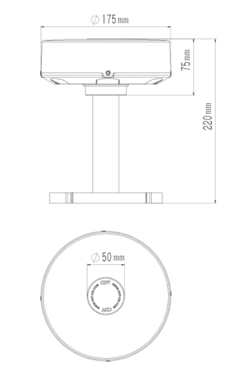 CM-11 Type B Low Intensity Obstruction lights with Bracket